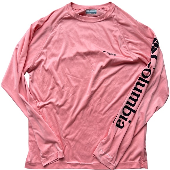2/$10 Salmon Pink Columbia Long Sleeve - Picture 1 of 3